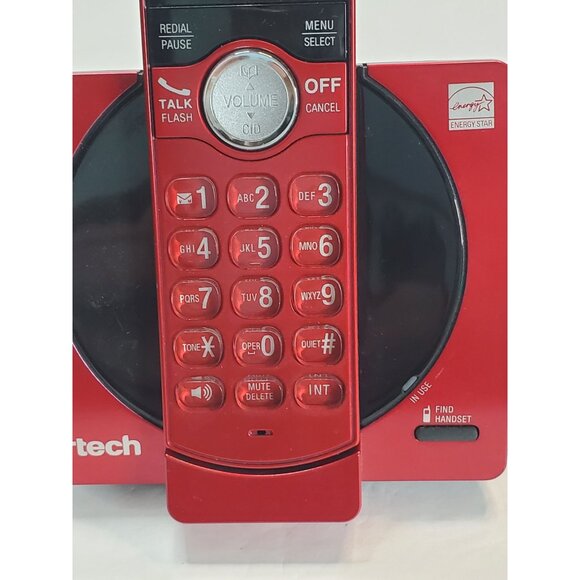 VTech Cordless Phone With Answering Machine & Charger Model CS6919-16 Red - Picture 15 of 16